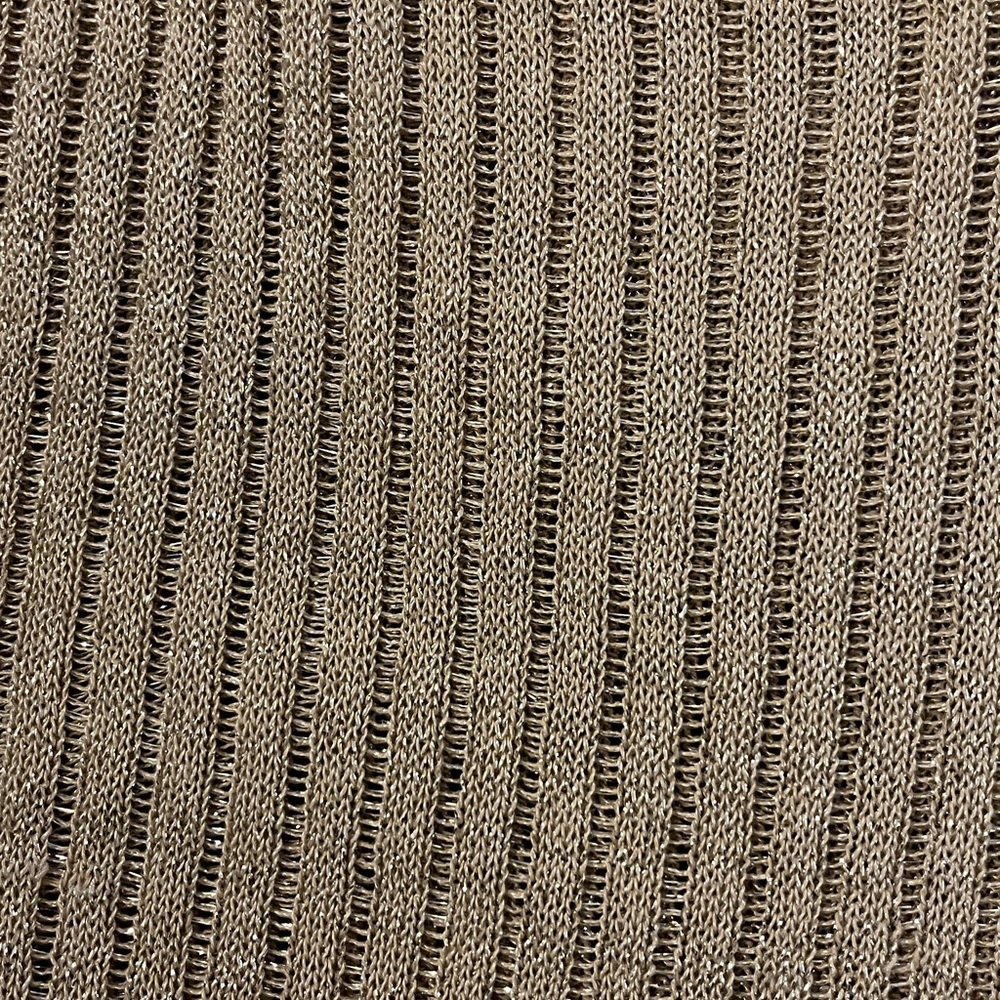 Gold Ribbed Knit Dress - Picture 4 of 4